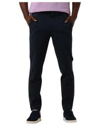 Plain - Broeken ,Blauw ,Leer Josh 315 Chino's - Lyst
