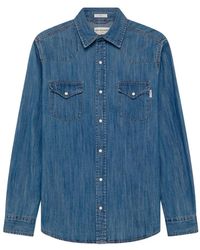 Roy Rogers - Overhemden ,Blauw ,Katoen Martin Shirt - Lyst