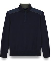 Paul & Shark - Luxe Wol Half Zip Sweater - Lyst