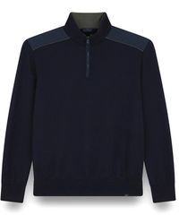 Paul & Shark - Luxe Wol Half Zip Sweater - Lyst