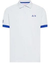 Sun 68 - Tops ,Wit ,Katoen Polo Shirt - Lyst