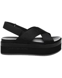 Calvin Klein - Flat Sandals - Lyst