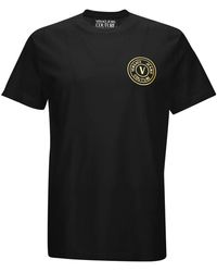 Versace Jeans Couture - T-Shirt V-Emblem - Lyst