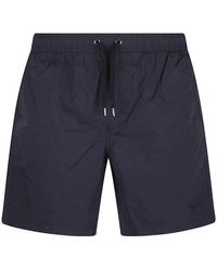 Herno - Badmode ,Blauw ,Katoen Blauwe Zwemkleding Voor Mannen - Lyst
