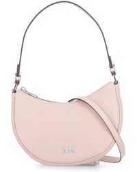 Michael Kors - Rosa Leder Schultertasche - Lyst