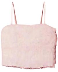 Twinset - Fitted Tulle Top - Lyst