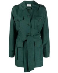 P.A.R.O.S.H. - Belted Coats - Lyst