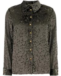 Alberta Ferretti - Overhemden ,Grijs ,Camicia - Lyst