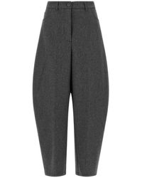 Nude - Cropped Trousers - Lyst