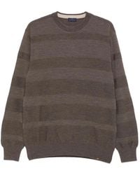 Paul & Shark - Truien & Vesten ,Bruin ,Wol Soft Cool Touch Wool Crewneck Sweater - Lyst