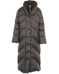 Add - Jassen ,Zwart ,Leer Cocoon Donsjas - Lyst