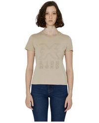 John Richmond - T-shirt con stampa sul davanti girocollo slim fit - Lyst