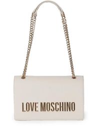Love Moschino - Borsa a tracolla baguette avorio - Lyst