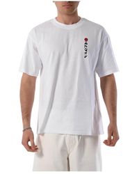 Edwin - Baumwoll-t-shirt mit front- und rückenlogo - Lyst