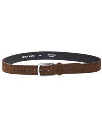 Baldinini - Accessoires ,Bruin ,Suède Geweven Suède Riem - Lyst