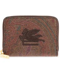 Etro - Accessoires ,Bruin ,Leer Wallets & Cardholders - Lyst