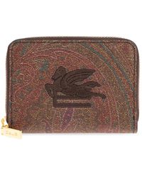 Etro - Accessoires ,Bruin ,Leer Wallets & Cardholders - Lyst