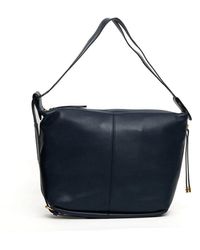 Gianni Chiarini - Konvertierbare Leder-Schultertasche Rucksack Blau - Lyst