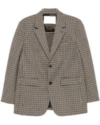 DUNST - Jassen ,Veelkleurig ,Wol Klassieke Blazer Met 2 Knopen Van Wol - Lyst