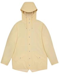 Rains - Jassen ,Geel ,Minimalistische Waterdichte Jas - Lyst