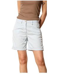 Mason's - Slim Fit Bermuda Shorts Mit Nieten-Details - Lyst