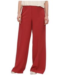 Summum - Broeken ,Rood ,Polyester Foam Uni Broeken - Lyst