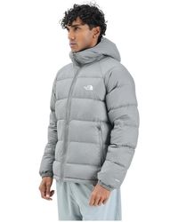 The North Face - Jassen ,Grijs ,Leer Hydrenalite Down Hoodie - Lyst