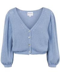 American Dreams - Truien & Vesten ,Blauw ,Katoen Manda Katoenen Cardigan - Lyst