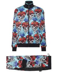 Philipp Plein - Triacetate Jogging Trainingspak: Top/Broek Love Tattoo - Lyst