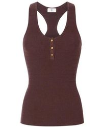 Elisabetta Franchi - Sleeveless Tops - Lyst