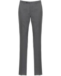 Incotex - Broeken ,Grijs ,Wol Model 35 Slim Fit Broek - Lyst