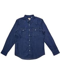 Levi's - Overhemden ,Blauw ,Denim Barstow Western Edition Shirt - Lyst