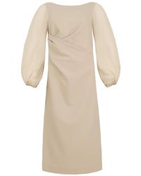 D.exterior - Sheath Midi Jurk - Lyst
