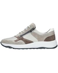 Waldläufer - Lace-Up Sneaker Met Zijrits - Lyst