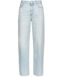 Pinko - Vintage denim boyfriend jeans - Lyst