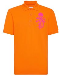 Philipp Plein - Slim Fit Polo Skull&Amp;Bones - Lyst