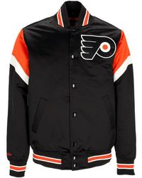 Mitchell & Ness - Jassen ,Veelkleurig ,Polyester Nhl Heavyweight Bomberjack Met Gewatteerd Interieur - Lyst