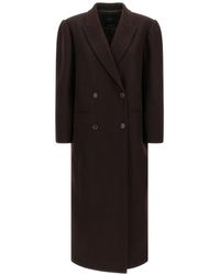 Twinset - Dubbele-Breasted Wollen Mix Jas - Lyst