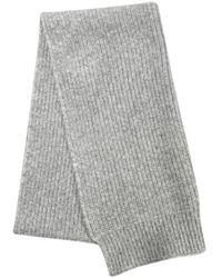 Gran Sasso - Accessoires ,Grijs ,Wol Ribgebreide Sjaal - Lyst