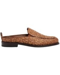 Gcds - Monogram-Geprägtes Raffia-Mules - Lyst