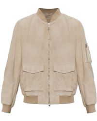 AllSaints - Rokko Suède Bomberjack - Lyst