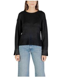 ONLY - Round-Neck Knitwear - Lyst