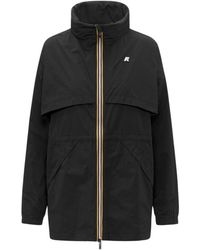 K-Way - Jassen ,Zwart ,Polyester Aubeline Memory Touch Jacket - Lyst