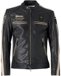 Blauer - Jassen ,Zwart ,Leer Garner Leren Jas - Lyst