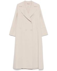 Max Mara - Jassen Double-Breasted Jas Met Zakken - Lyst