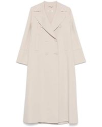 Max Mara - Jassen Double-Breasted Jas Met Zakken - Lyst