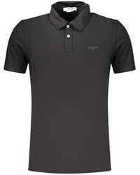 Guess - Tops ,Zwart ,Katoen Polo Shirt Met Korte Mouwen - Lyst