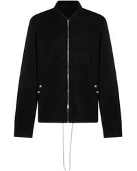 Rick Owens - Jassen ,Zwart ,Katoen Zip-Up Katoenen Jas - Lyst