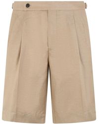 Slowear - Wollen En Linnen Bermuda Shorts - Lyst