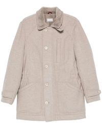 Brunello Cucinelli - Neutrals Coats - Lyst